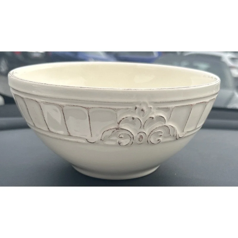 Matceramica Venice White Cereal/serving Bowl Made in Portugal 7.25